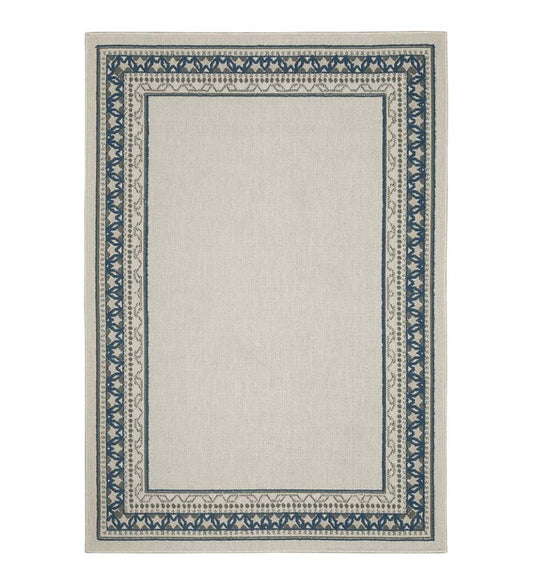 Plow & Hearth Synthetic Rugs Indoor Living Indoor/Outdoor York Border Polypropylene Rug