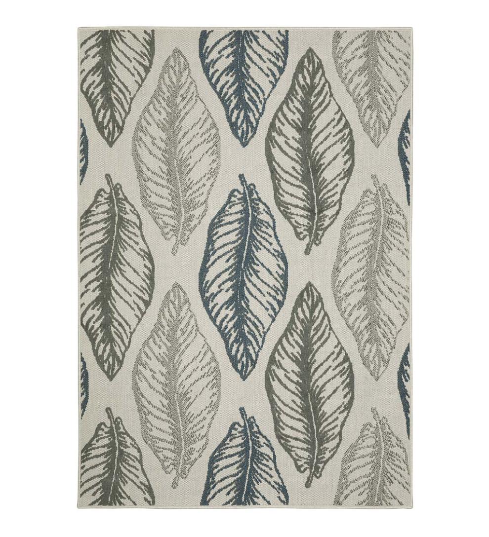 Plow & Hearth Synthetic Rugs Indoor Living Indoor/Outdoor York Leaves Polypropylene Rug