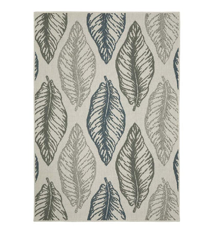 Plow & Hearth Synthetic Rugs Indoor Living Indoor/Outdoor York Leaves Polypropylene Rug