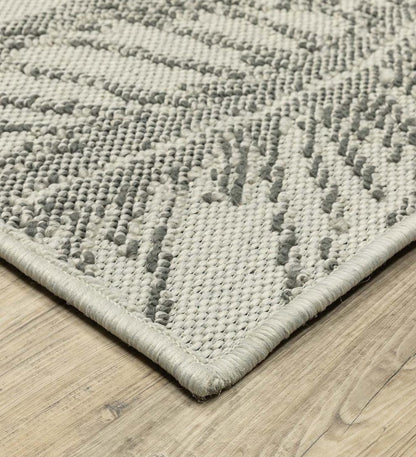 Plow & Hearth Synthetic Rugs Indoor Living Indoor/Outdoor York Leaves Polypropylene Rug