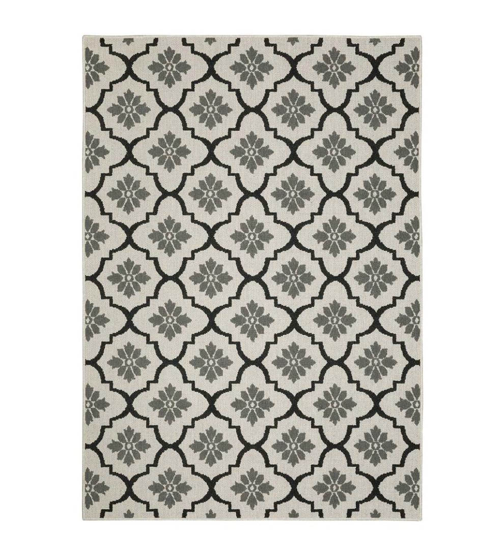Plow & Hearth Synthetic Rugs Indoor Living Indoor/Outdoor York Tilework Polypropylene Rug
