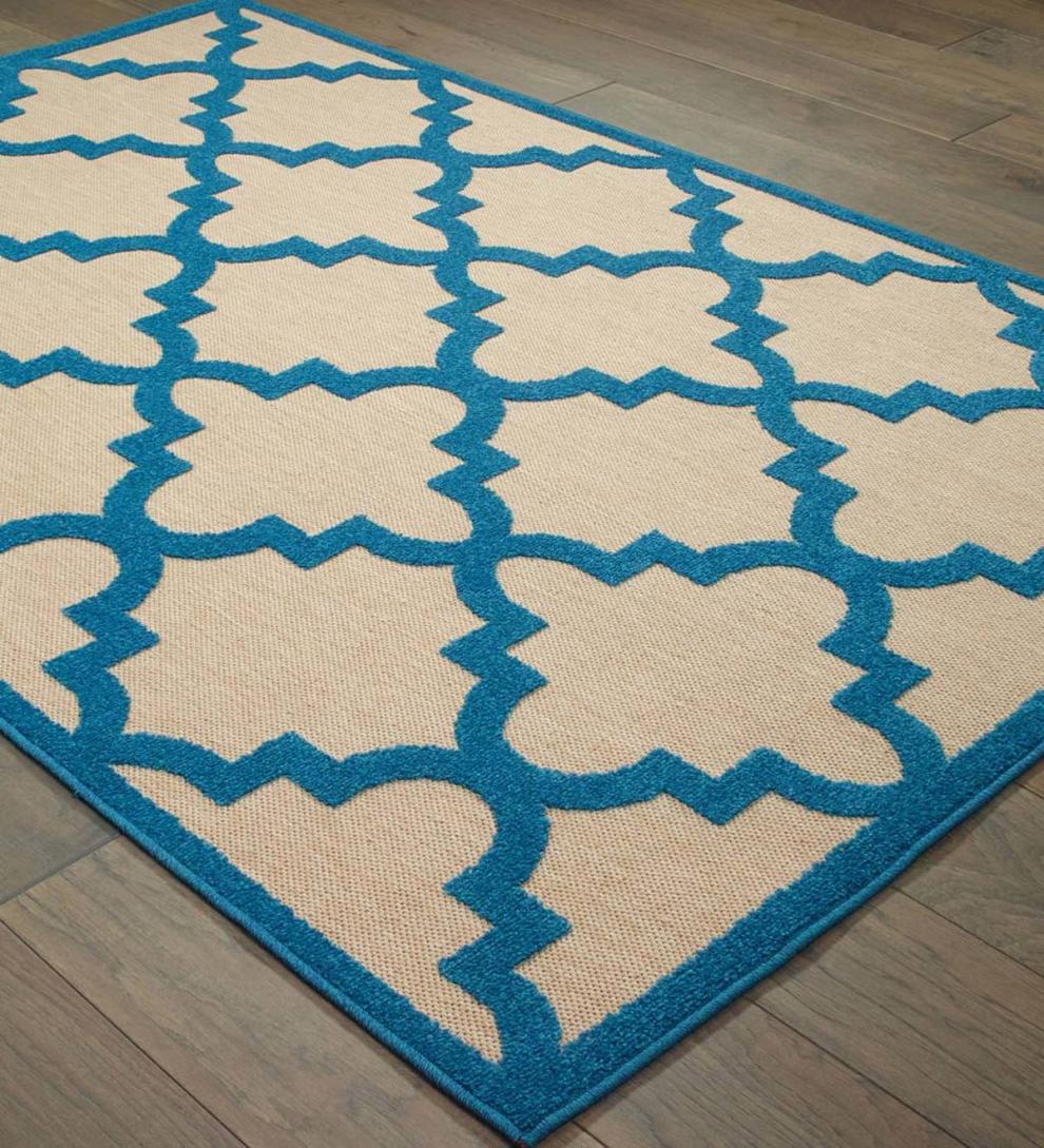 Plow & Hearth Synthetic Rugs Indoor Living Lafayette Indoor/Outdoor Rug