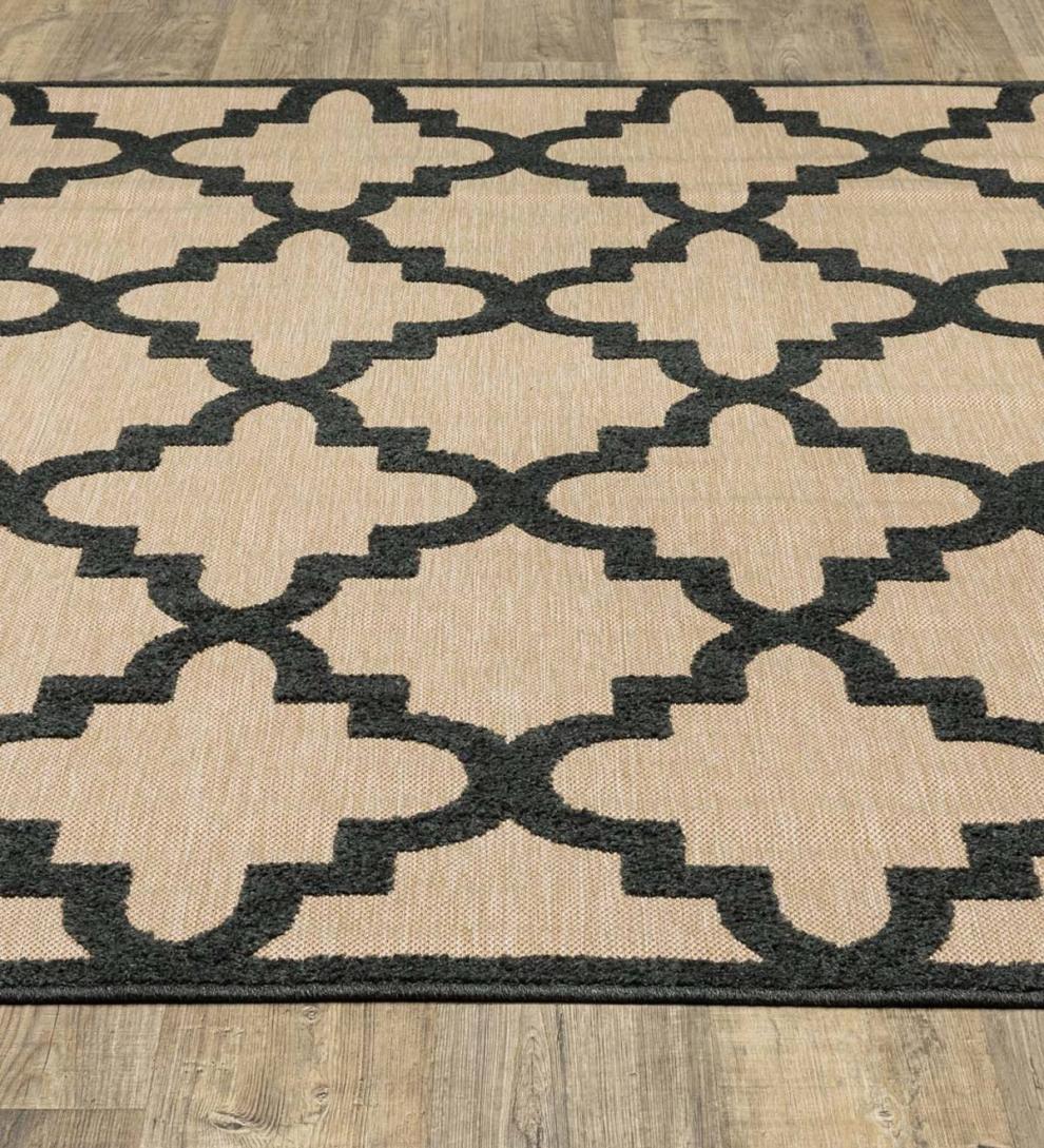 Plow & Hearth Synthetic Rugs Indoor Living Lafayette Indoor/Outdoor Rug