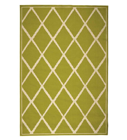 Plow & Hearth Synthetic Rugs Indoor Living Lattice Surry Indoor/Outdoor Polypropylene Area Rug