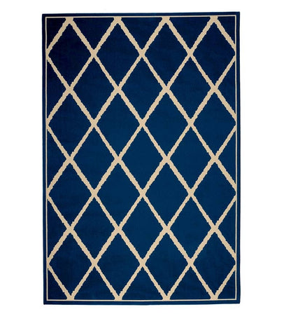 Plow & Hearth Synthetic Rugs Indoor Living Lattice Surry Indoor/Outdoor Polypropylene Area Rug
