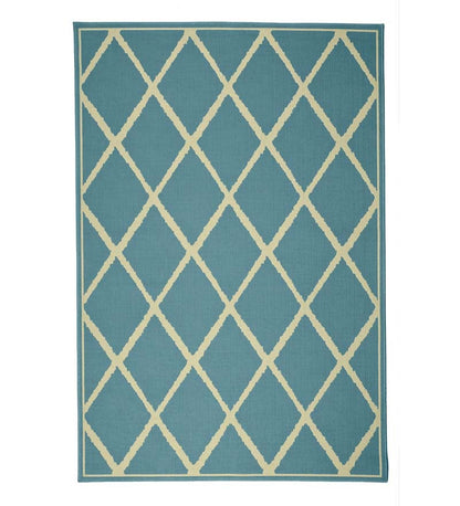 Plow & Hearth Synthetic Rugs Indoor Living Lattice Surry Indoor/Outdoor Polypropylene Area Rug