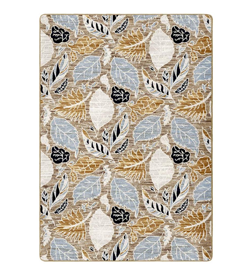 Plow & Hearth Synthetic Rugs Indoor Living Leaves Endurastran Area Rug