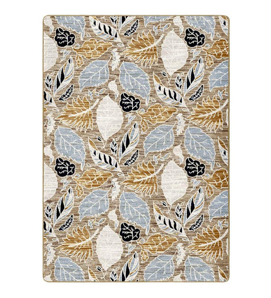 Plow & Hearth Synthetic Rugs Indoor Living Leaves Endurastran Area Rug