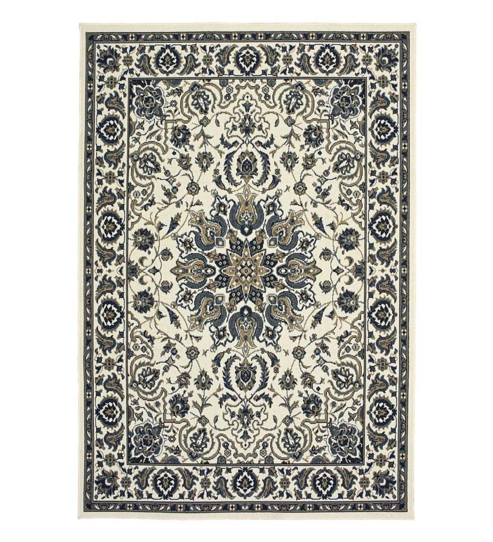 Plow & Hearth Synthetic Rugs Indoor Living Marston Medallion Polypropylene Area Rug