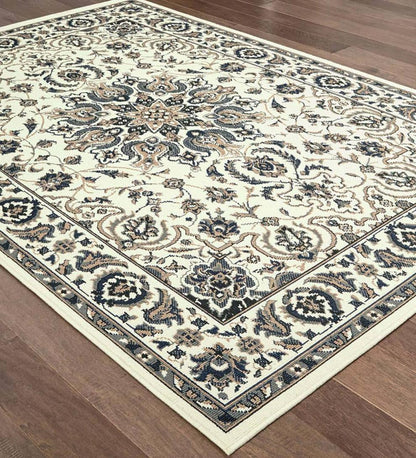Plow & Hearth Synthetic Rugs Indoor Living Marston Medallion Polypropylene Area Rug