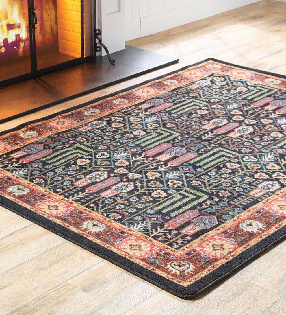 Plow & Hearth Synthetic Rugs Indoor Living Mount Joy Endurastran Area Rug