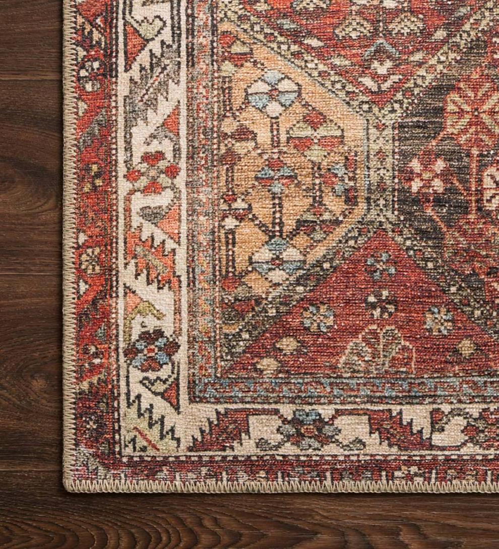 Plow & Hearth Synthetic Rugs Indoor Living Oxford Hexagon Polyester Rug