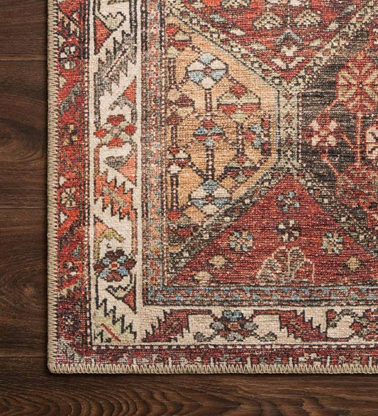 Plow & Hearth Synthetic Rugs Indoor Living Oxford Hexagon Polyester Rug