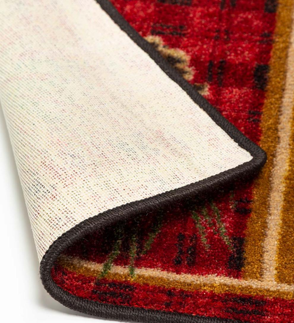 Plow & Hearth Synthetic Rugs Indoor Living Pine Cone Valley Plaid Endurastran Area Rug