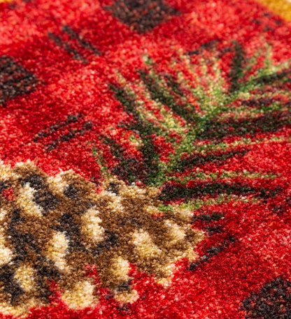 Plow & Hearth Synthetic Rugs Indoor Living Pine Cone Valley Plaid Endurastran Area Rug
