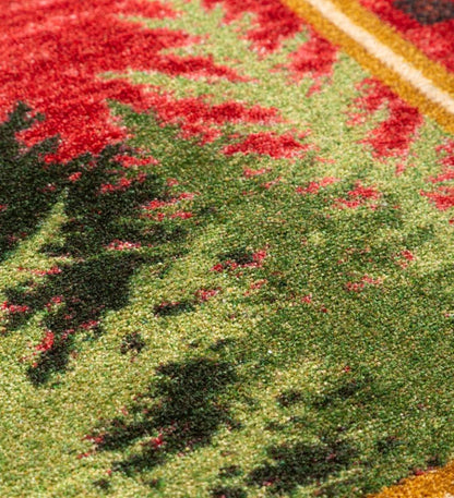 Plow & Hearth Synthetic Rugs Indoor Living Pine Cone Valley Plaid Endurastran Area Rug