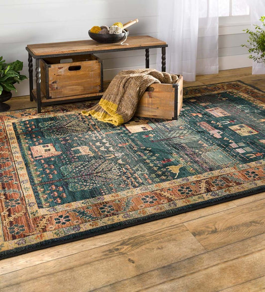 Plow & Hearth Synthetic Rugs Indoor Living Polypropylene Shaker Village Rugs