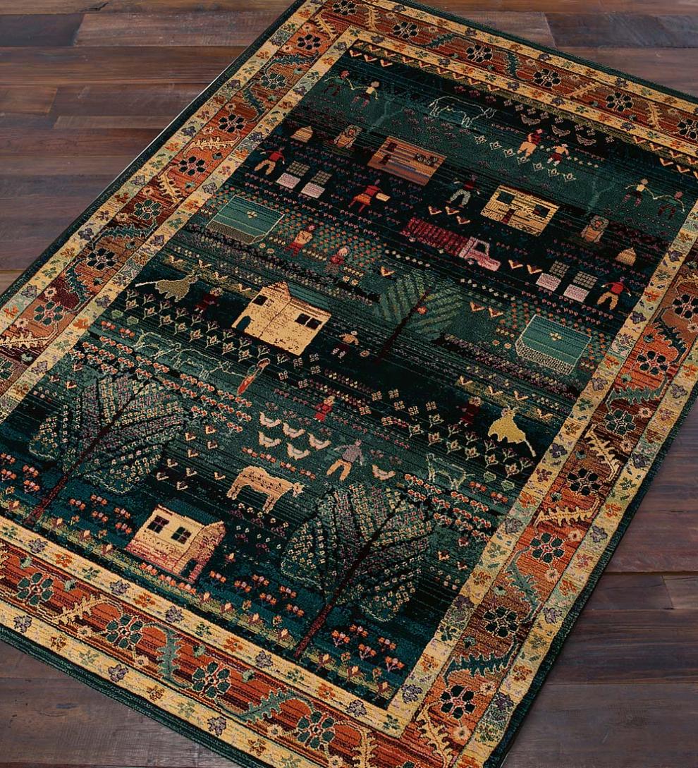 Plow & Hearth Synthetic Rugs Indoor Living Polypropylene Shaker Village Rugs