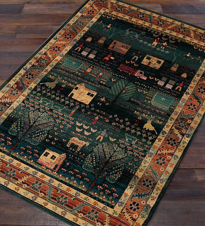 Plow & Hearth Synthetic Rugs Indoor Living Polypropylene Shaker Village Rugs