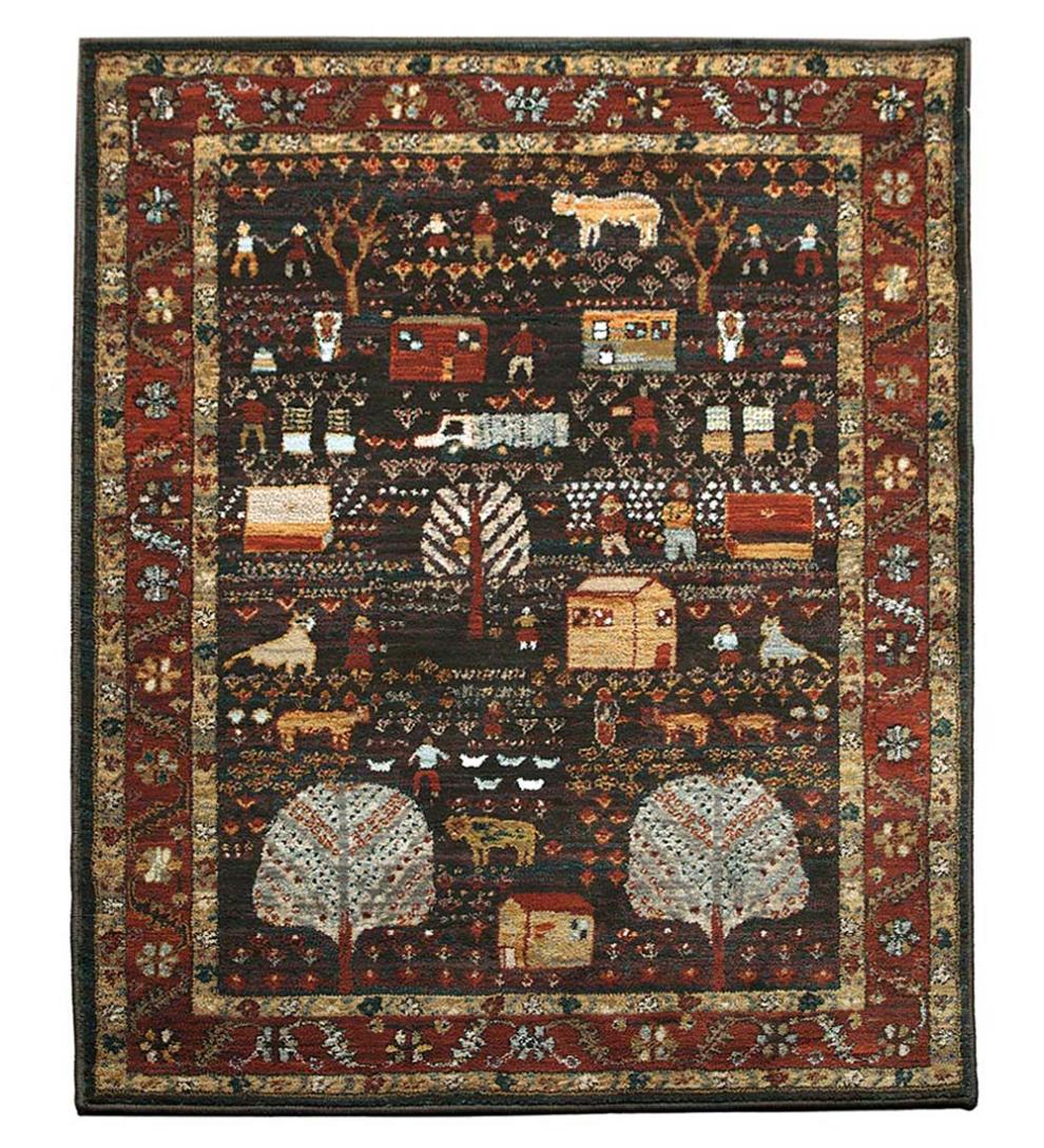 Plow & Hearth Synthetic Rugs Indoor Living Polypropylene Shaker Village Rugs
