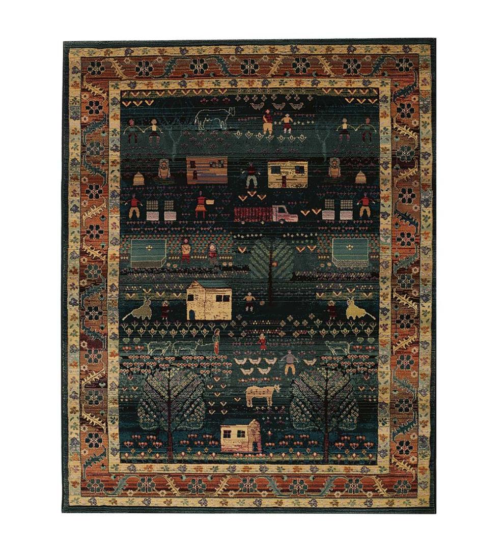 Plow & Hearth Synthetic Rugs Indoor Living Polypropylene Shaker Village Rugs
