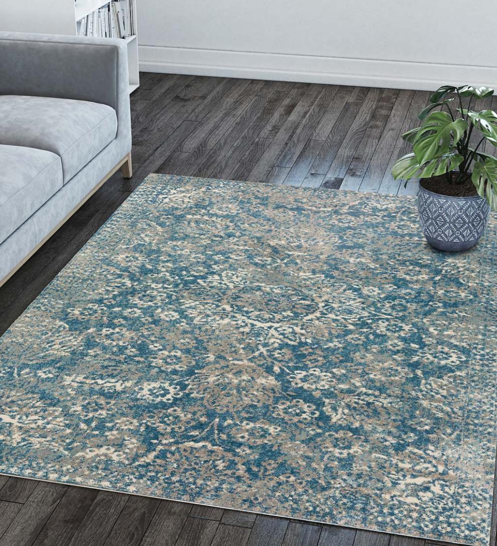 Plow & Hearth Synthetic Rugs Indoor Living Potomac Plush Microfiber Rug