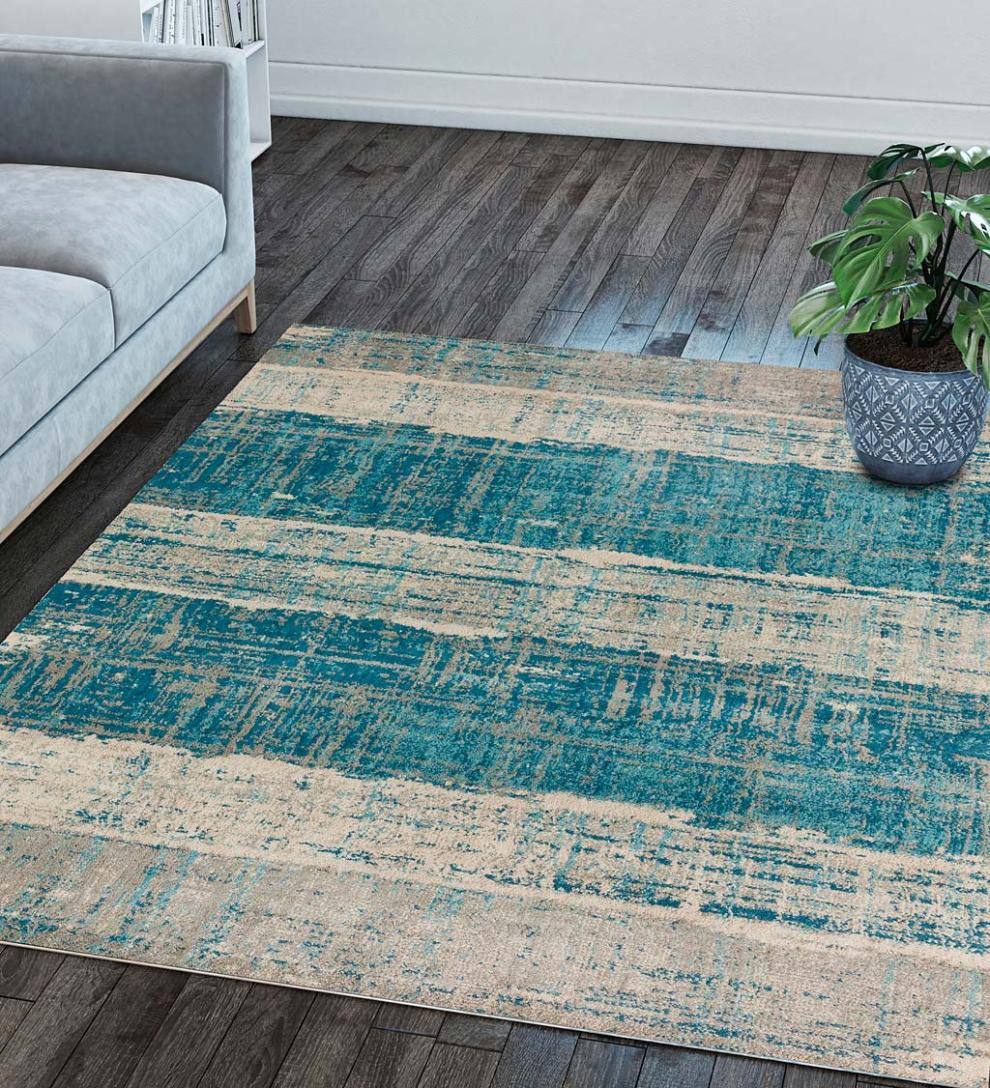 Plow & Hearth Synthetic Rugs Indoor Living Rivanna Plush Microfiber Rug
