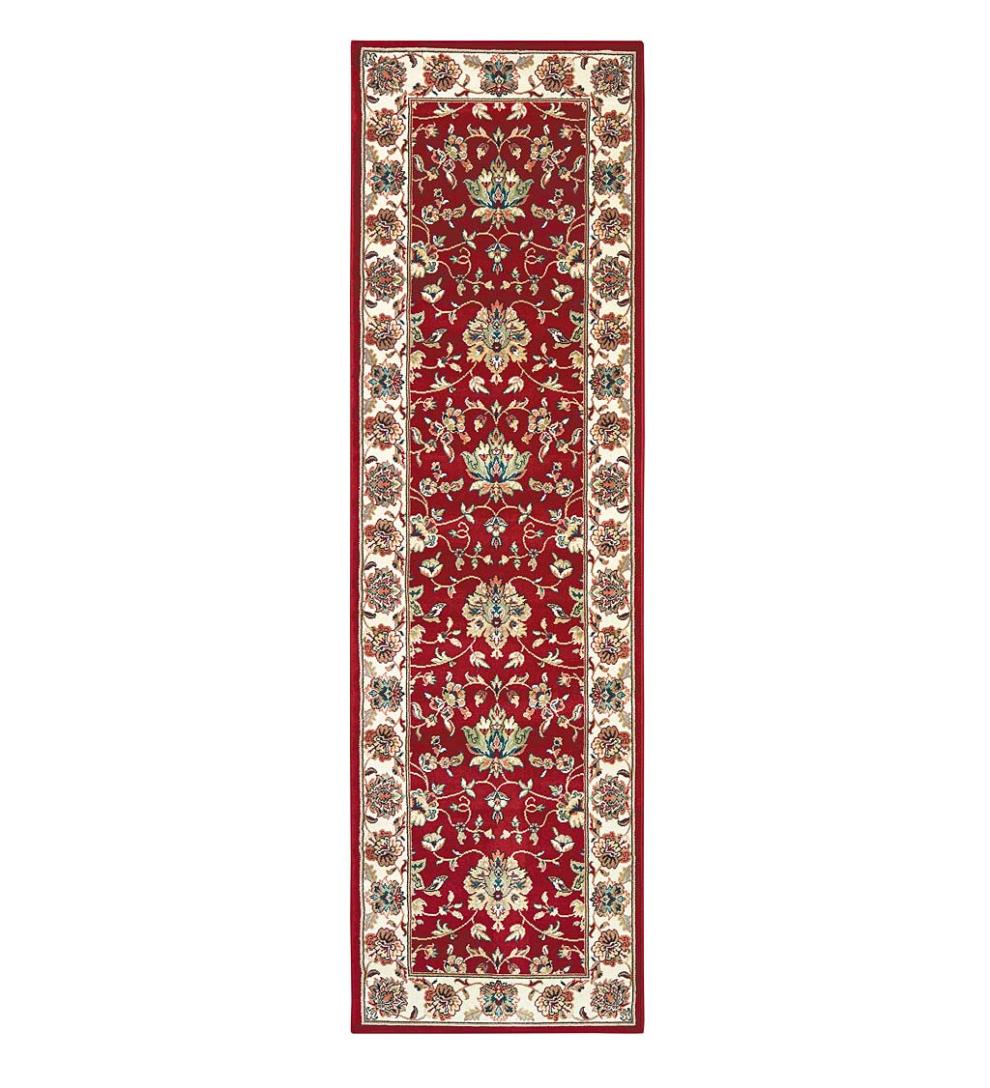 Plow & Hearth Synthetic Rugs Indoor Living Sheridan Border Polypropylene Rug