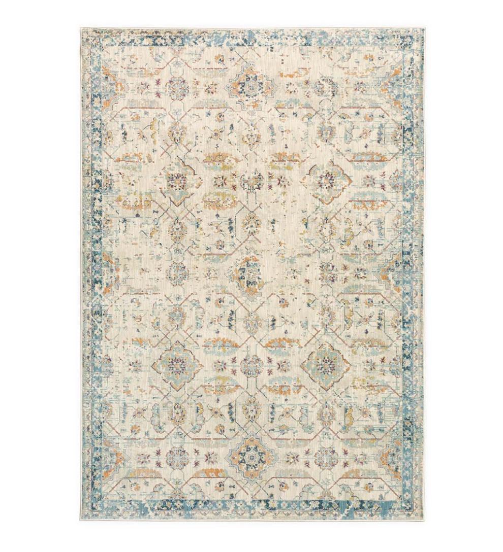 Plow & Hearth Synthetic Rugs Indoor Living Silver City Heritage Polypropylene Rug