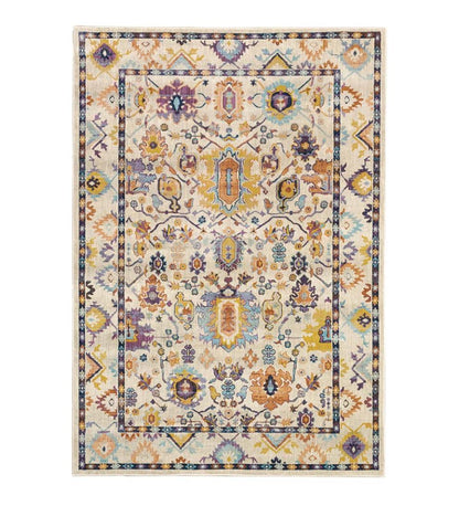 Plow & Hearth Synthetic Rugs Indoor Living Silver City Tapestry Polypropylene Rug
