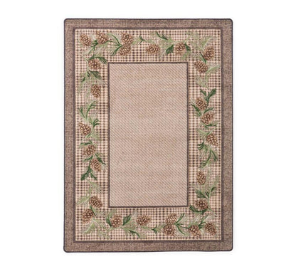 Plow & Hearth Synthetic Rugs Indoor Living Sweetwater Pine Plaid Endurastran Area Rug