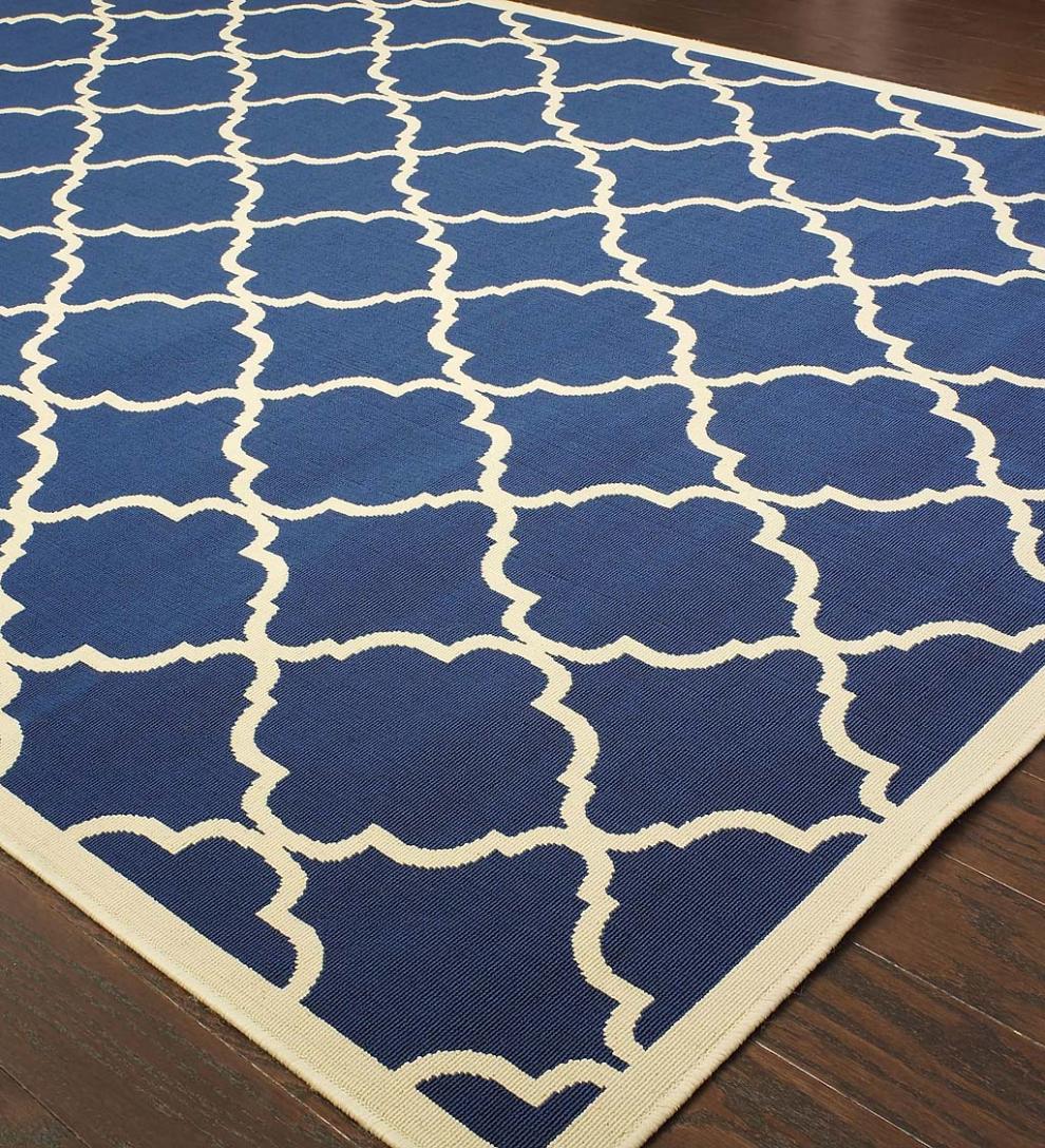 Plow & Hearth Synthetic Rugs Indoor Living Tribeca Indoor/Outdoor Rug