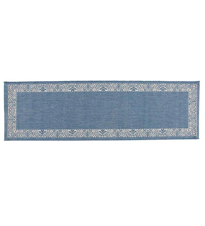 Plow & Hearth Synthetic Rugs Indoor Living Veranda Border Indoor/Outdoor Rug