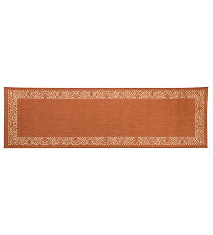 Plow & Hearth Synthetic Rugs Indoor Living Veranda Border Indoor/Outdoor Rug