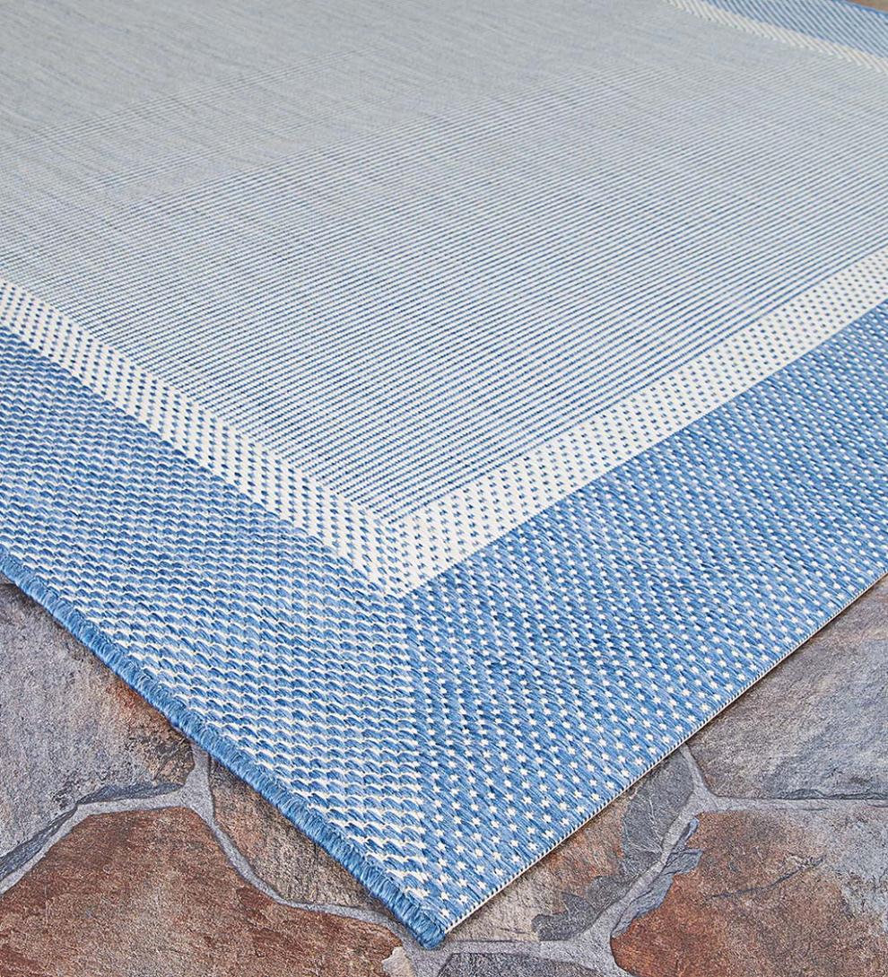 Plow & Hearth Synthetic Rugs Indoor Living Veranda Framework Indoor/Outdoor Polypropylene Rug