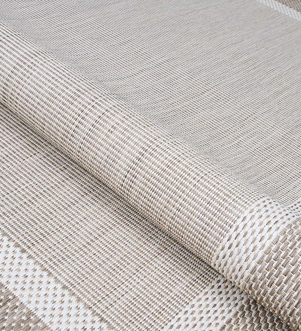 Plow & Hearth Synthetic Rugs Indoor Living Veranda Framework Indoor/Outdoor Polypropylene Rug