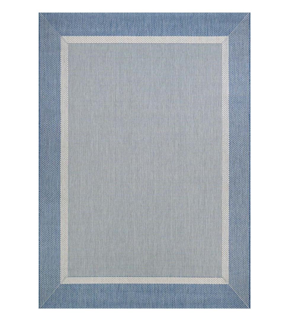 Plow & Hearth Synthetic Rugs Indoor Living Veranda Framework Indoor/Outdoor Polypropylene Rug