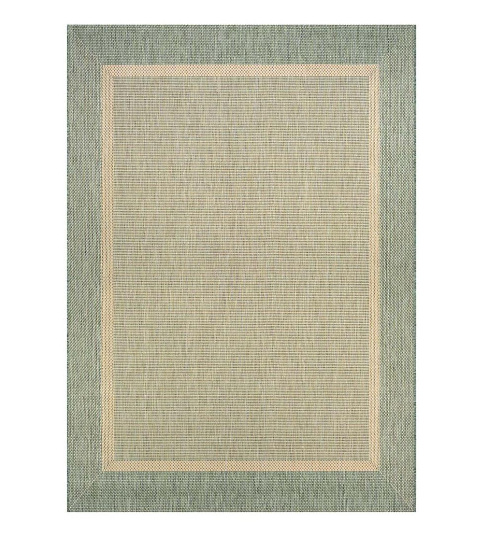 Plow & Hearth Synthetic Rugs Indoor Living Veranda Framework Indoor/Outdoor Polypropylene Rug
