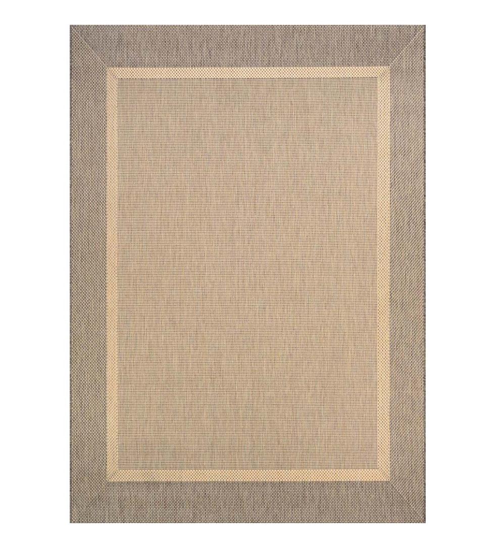 Plow & Hearth Synthetic Rugs Indoor Living Veranda Framework Indoor/Outdoor Polypropylene Rug