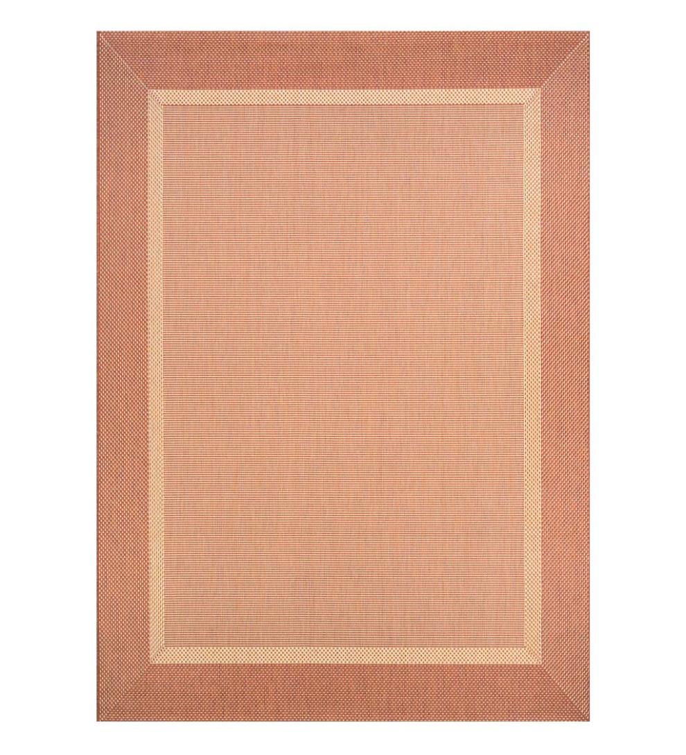 Plow & Hearth Synthetic Rugs Indoor Living Veranda Framework Indoor/Outdoor Polypropylene Rug
