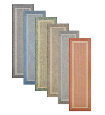 Plow & Hearth Synthetic Rugs Indoor Living Veranda Framework Indoor/Outdoor Polypropylene Rug