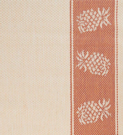 Plow & Hearth Synthetic Rugs Indoor Living Veranda Pineapple Indoor/Outdoor Polypropylene Rug