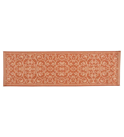 Plow & Hearth Synthetic Rugs Indoor Living Veranda Scroll Indoor/Outdoor Rug