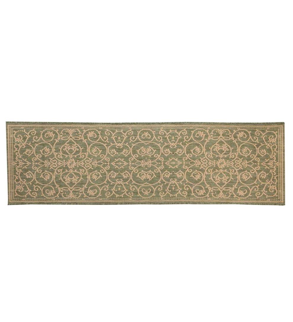 Plow & Hearth Synthetic Rugs Indoor Living Veranda Scroll Indoor/Outdoor Rug