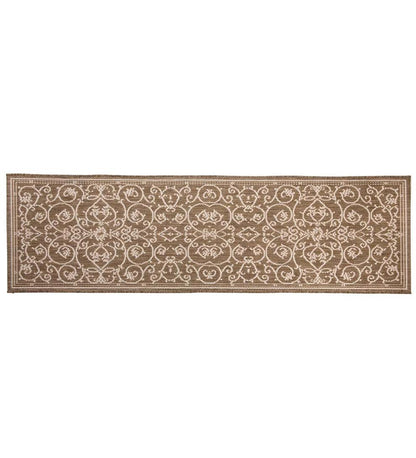 Plow & Hearth Synthetic Rugs Indoor Living Veranda Scroll Indoor/Outdoor Rug