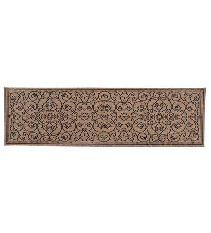 Plow & Hearth Synthetic Rugs Indoor Living Veranda Scroll Indoor/Outdoor Rug