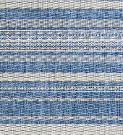 Plow & Hearth Synthetic Rugs Indoor Living Veranda Striped Indoor/Outdoor Polypropylene Rug