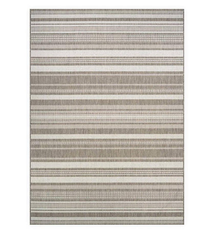 Plow & Hearth Synthetic Rugs Indoor Living Veranda Striped Indoor/Outdoor Polypropylene Rug