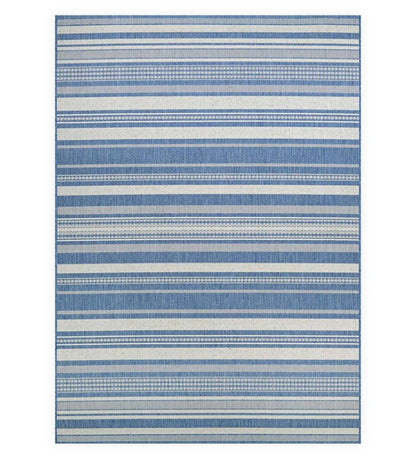 Plow & Hearth Synthetic Rugs Indoor Living Veranda Striped Indoor/Outdoor Polypropylene Rug
