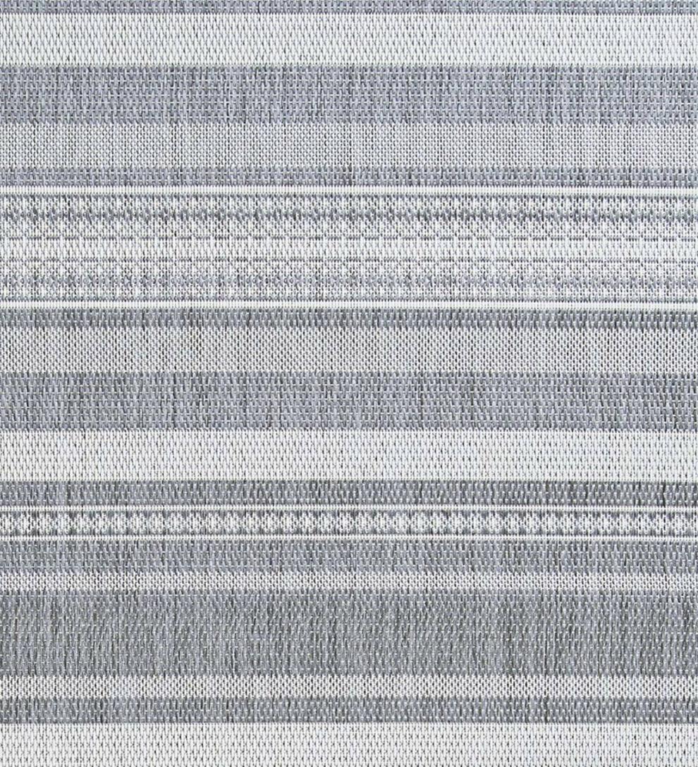 Plow & Hearth Synthetic Rugs Indoor Living Veranda Striped Indoor/Outdoor Polypropylene Rug